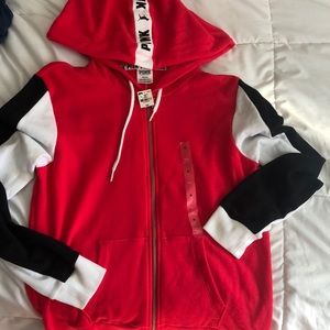 never worn PINK zip up jacket